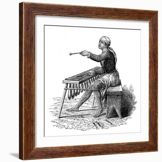 Central American Music: the Marimba-null-Framed Art Print