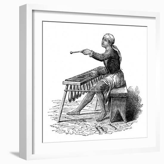 Central American Music: the Marimba-null-Framed Art Print