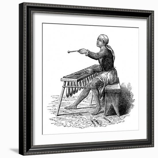 Central American Music: the Marimba-null-Framed Art Print