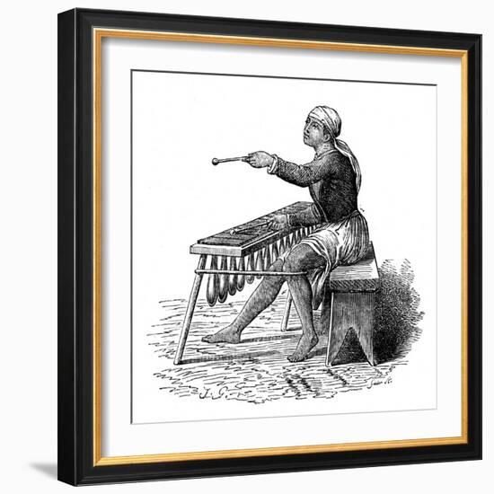 Central American Music: the Marimba-null-Framed Art Print