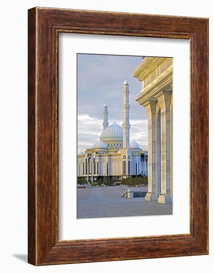 Central Asia, Kazakhstan, Astana, Hazrat Sultan Mosque, the Largest in Central Asia-Gavin Hellier-Framed Photographic Print