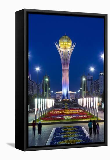 Central Asia, Kazakhstan, Astana, Nurzhol Bulvar - Bayterek Tower-Gavin Hellier-Framed Premier Image Canvas