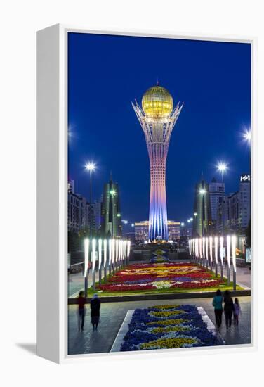 Central Asia, Kazakhstan, Astana, Nurzhol Bulvar - Bayterek Tower-Gavin Hellier-Framed Premier Image Canvas