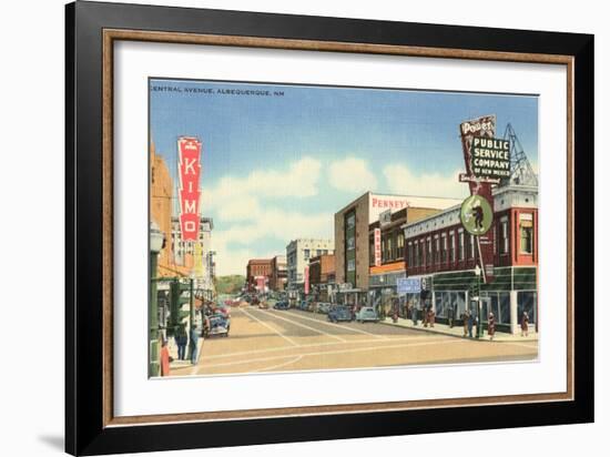 Central Avenue, Albuquerque, New Mexico-null-Framed Art Print