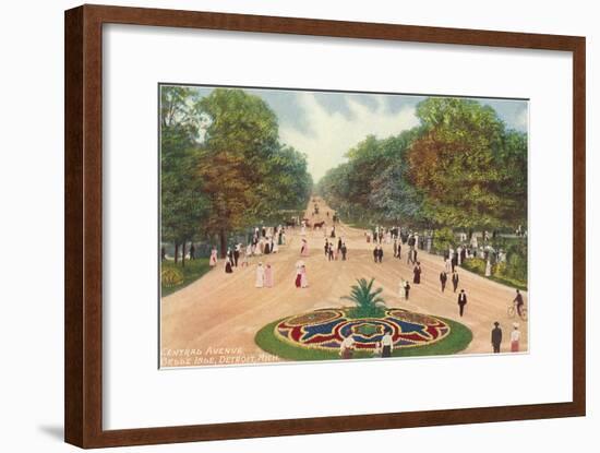 Central Avenue, Belle Isle, Detroit, Michigan-null-Framed Art Print