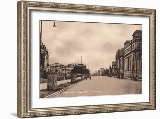 'Central Avenue, Calcutta', c1900-Unknown-Framed Giclee Print