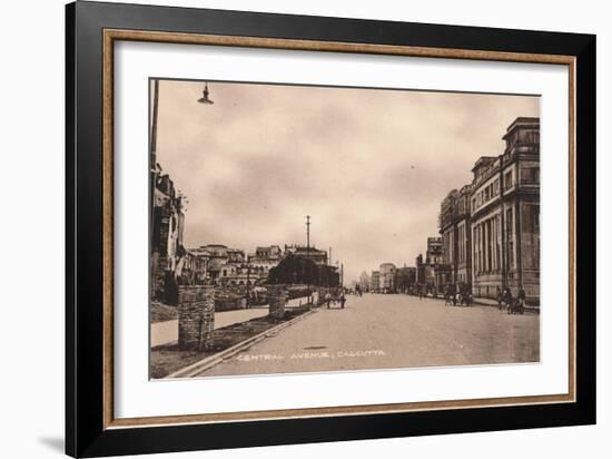 'Central Avenue, Calcutta', c1900-Unknown-Framed Giclee Print