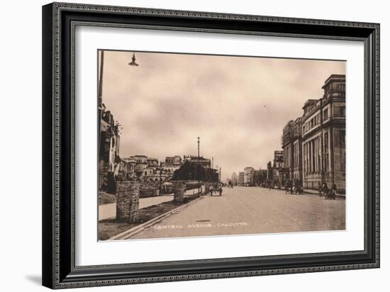 'Central Avenue, Calcutta', c1900-Unknown-Framed Giclee Print