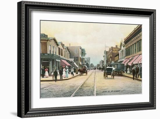 Central Avenue, Far Rockaway, New York-null-Framed Art Print