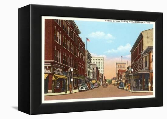 Central Avenue, Middletown, Ohio-null-Framed Stretched Canvas