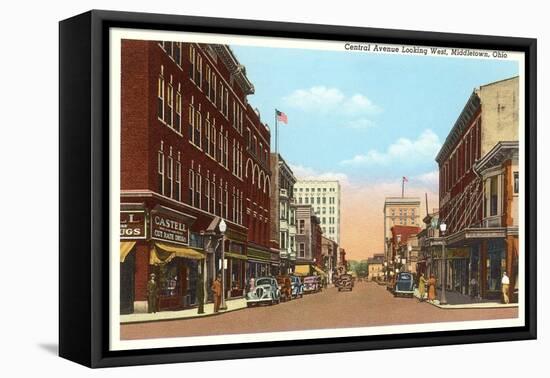 Central Avenue, Middletown, Ohio-null-Framed Stretched Canvas
