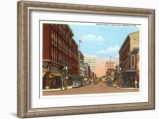 Central Avenue, Middletown, Ohio-null-Framed Art Print