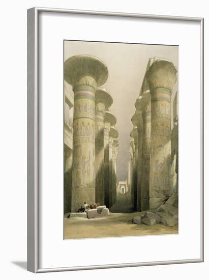 Central Avenue of the Great Hall of Columns-David Roberts-Framed Giclee Print