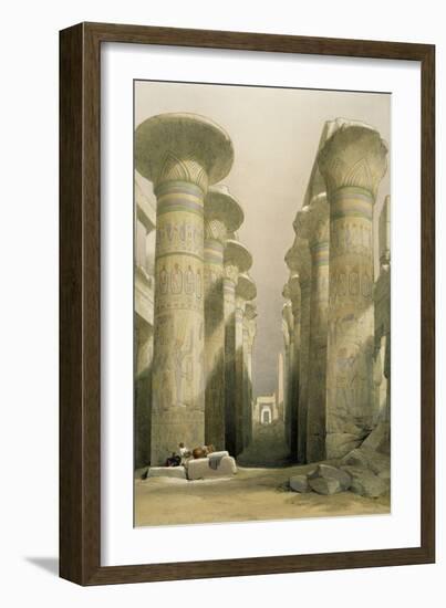 Central Avenue of the Great Hall of Columns-David Roberts-Framed Giclee Print