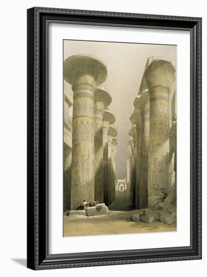 Central Avenue of the Great Hall of Columns-David Roberts-Framed Giclee Print