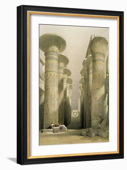 Central Avenue of the Great Hall of Columns-David Roberts-Framed Giclee Print