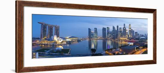 Central Business District and Marina Bay Sands Hotel, Singapore-Jon Arnold-Framed Photographic Print