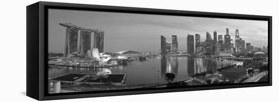 Central Business District and Marina Bay Sands Hotel, Singapore-Jon Arnold-Framed Premier Image Canvas
