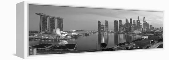 Central Business District and Marina Bay Sands Hotel, Singapore-Jon Arnold-Framed Premier Image Canvas