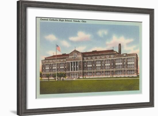 Central Catholic High School, Toledo-null-Framed Art Print