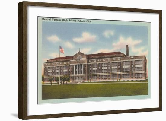 Central Catholic High School, Toledo-null-Framed Art Print