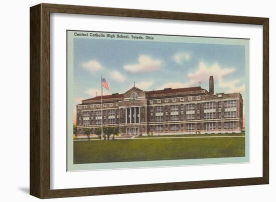 Central Catholic High School, Toledo-null-Framed Art Print