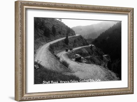 Central City, Colorado - Shelf Road in Virginia Canyon-Lantern Press-Framed Art Print