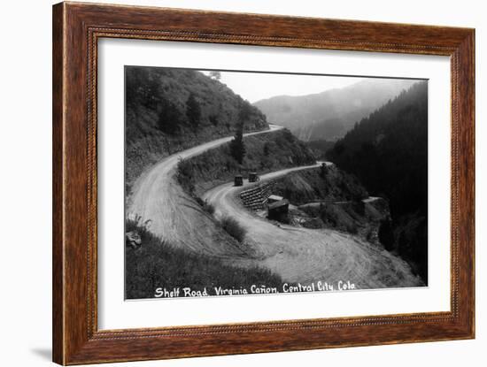 Central City, Colorado - Shelf Road in Virginia Canyon-Lantern Press-Framed Art Print