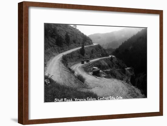 Central City, Colorado - Shelf Road in Virginia Canyon-Lantern Press-Framed Art Print