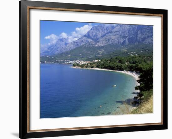 Central Dalmatian Coastline Known as Makarska Riviera, Dalmatia, Croatia, Europe-Tony Gervis-Framed Photographic Print