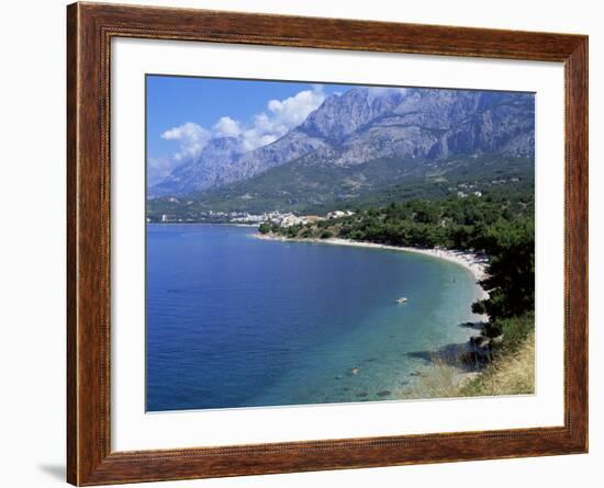 Central Dalmatian Coastline Known as Makarska Riviera, Dalmatia, Croatia, Europe-Tony Gervis-Framed Photographic Print