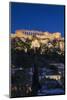 Central Greece, Athens, Acropolis, Elevated View, Dusk-Walter Bibikow-Mounted Photographic Print