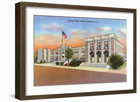 Central High School, Charlotte-null-Framed Art Print