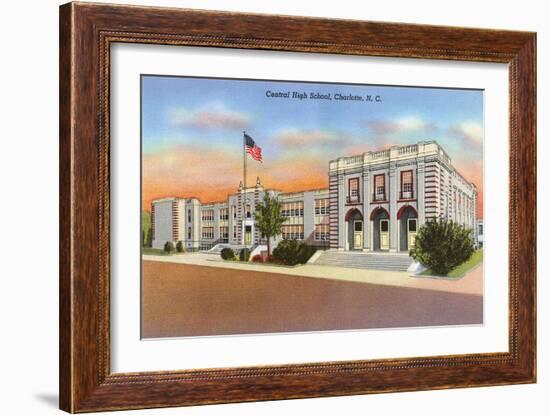 Central High School, Charlotte-null-Framed Art Print