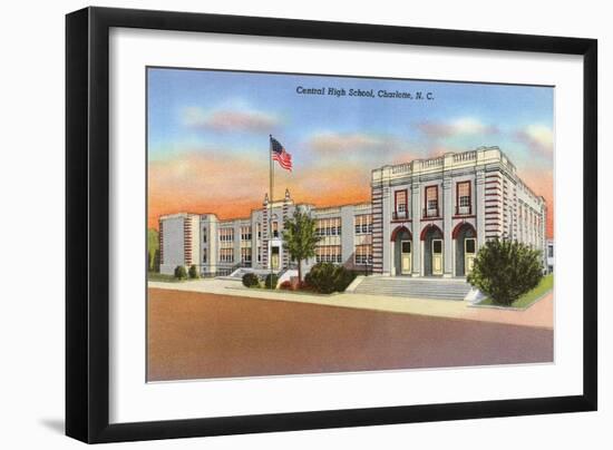 Central High School, Charlotte-null-Framed Art Print