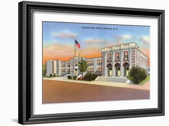 Central High School, Charlotte-null-Framed Art Print