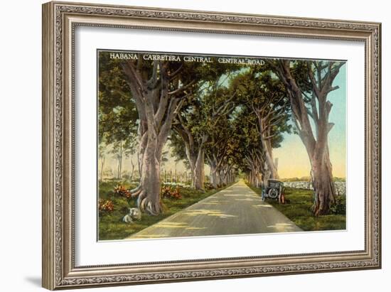 Central Highway, Havana-null-Framed Art Print