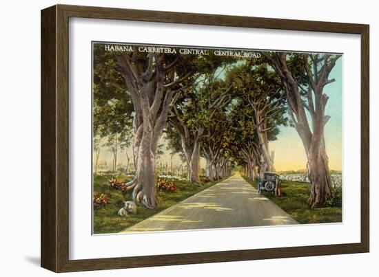 Central Highway, Havana-null-Framed Art Print