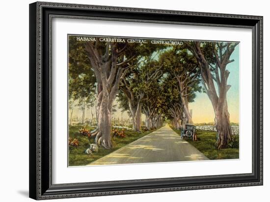 Central Highway, Havana-null-Framed Art Print