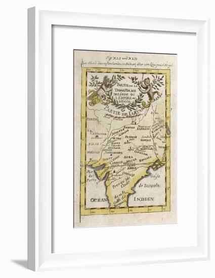 Central India Parts of Pakistan and Bangladesh and the Sources of Two Great Rivers-null-Framed Art Print