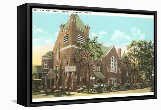 Central Methodist Church, Lansing, Michigan-null-Framed Stretched Canvas