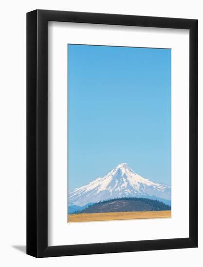 Central Oregon's High Desert with Mount Hood, part of the Cascade Range, Pacific Northwest region, -Martin Child-Framed Photographic Print