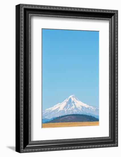 Central Oregon's High Desert with Mount Hood, part of the Cascade Range, Pacific Northwest region, -Martin Child-Framed Photographic Print