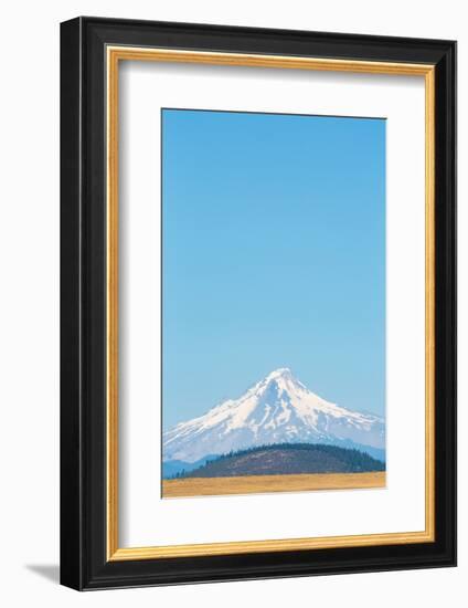 Central Oregon's High Desert with Mount Hood, part of the Cascade Range, Pacific Northwest region, -Martin Child-Framed Photographic Print