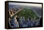 Central Park Aerial View, Manhattan, New York; Park is Surrounded by Skyscraper-T photography-Framed Premier Image Canvas