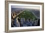 Central Park Aerial View, Manhattan, New York; Park is Surrounded by Skyscraper-T photography-Framed Photographic Print