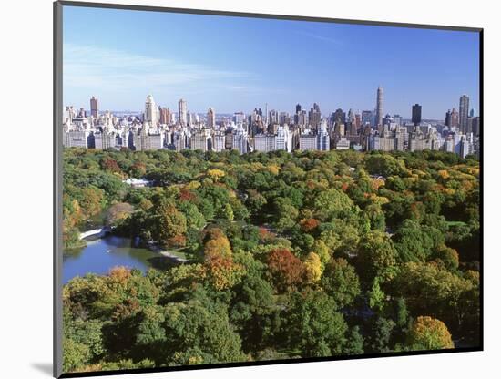 Central Park and Manhattan Buildings-Rudy Sulgan-Mounted Photographic Print