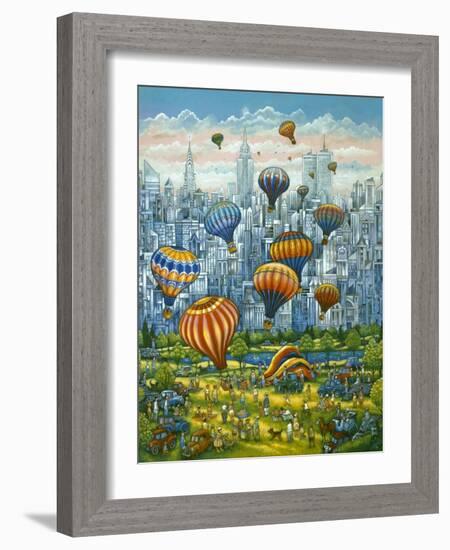 Central Park Balloons-Bill Bell-Framed Giclee Print