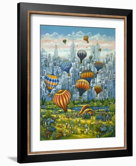 Central Park Balloons-Bill Bell-Framed Giclee Print