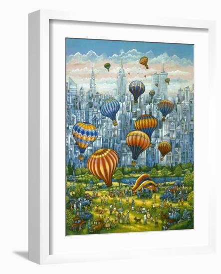 Central Park Balloons-Bill Bell-Framed Giclee Print